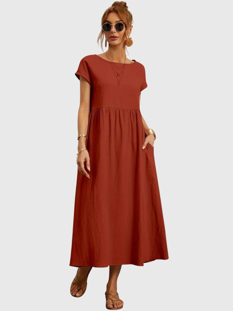 Giselle™ - Rochie casual cu buzunar