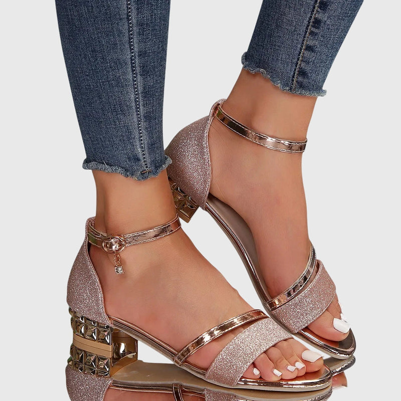 Alison™ | Sandale ortopedice cu toc