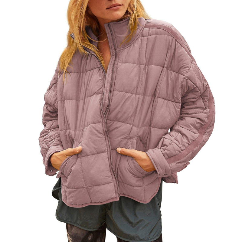 Amelia – Geacă ușoară compactă cu fermoar, tip puffer