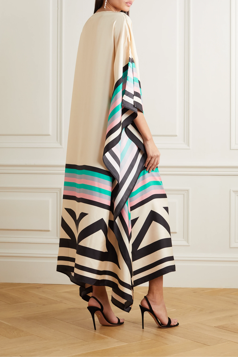 Rilinda | Kaftan elegant cu imprimeu geometric
