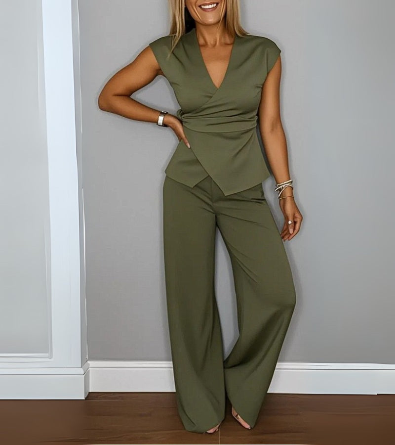 Claudia | Set modern două piese cu croială modernă