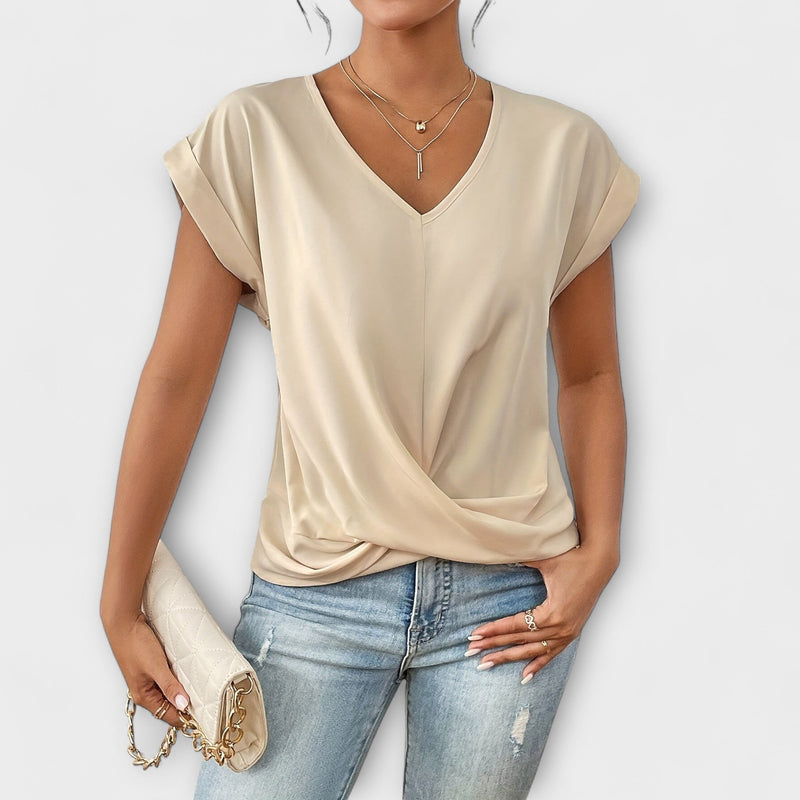 Carlinda | Bluza elegantă cu decolteu în V