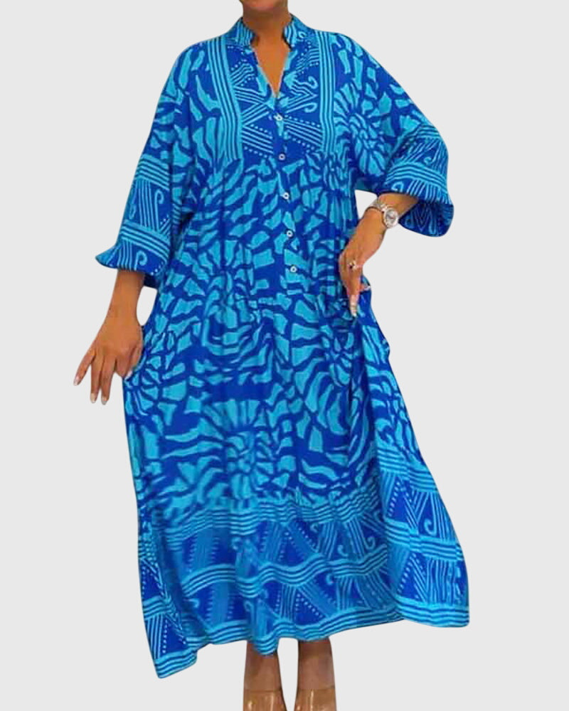 Mckinley™ | Rochie Maxi cu Imprimeu Elegant