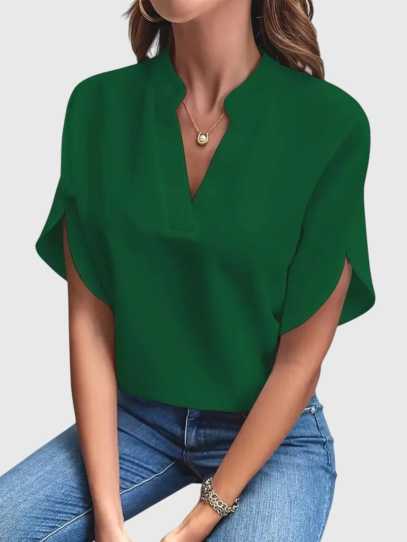 Beatrix™ | Cămașă moale și elegantă cu decolteu în V