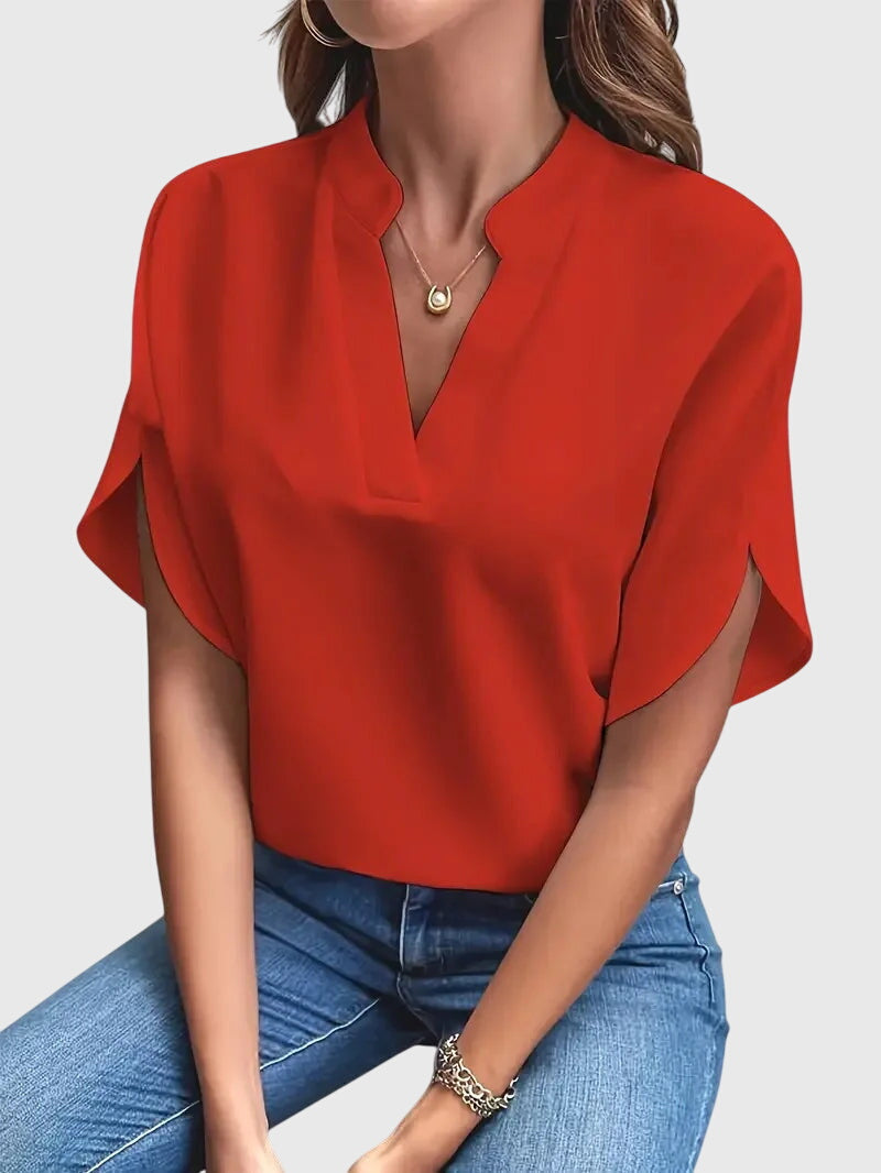 Beatrix™ | Cămașă moale și elegantă cu decolteu în V
