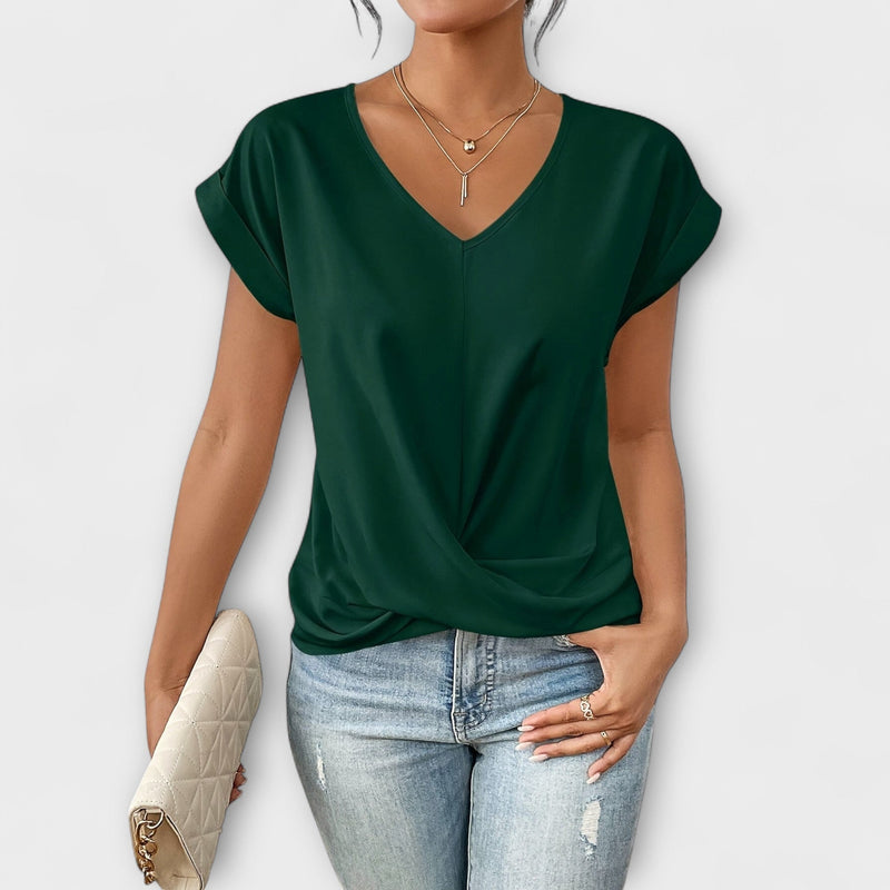 Carlinda | Bluza elegantă cu decolteu în V