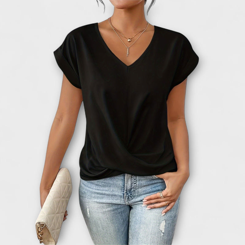 Carlinda | Bluza elegantă cu decolteu în V