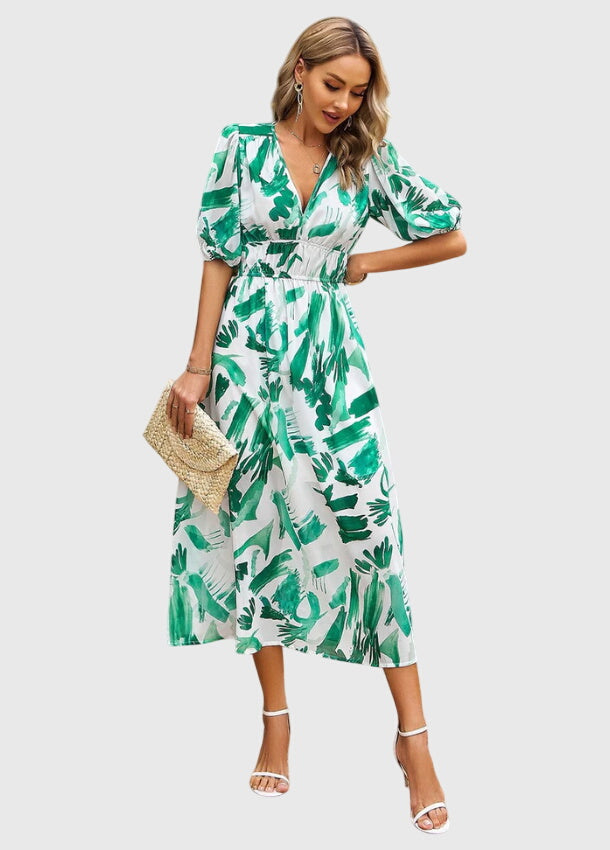 Merlin™ | Rochie midi florală avantajoasă