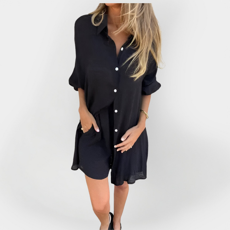 Set zilnic de bluză și pantaloni scurți