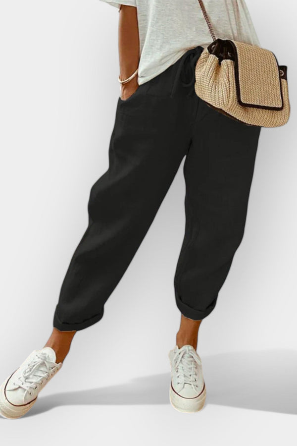 Pantaloni ușori din in