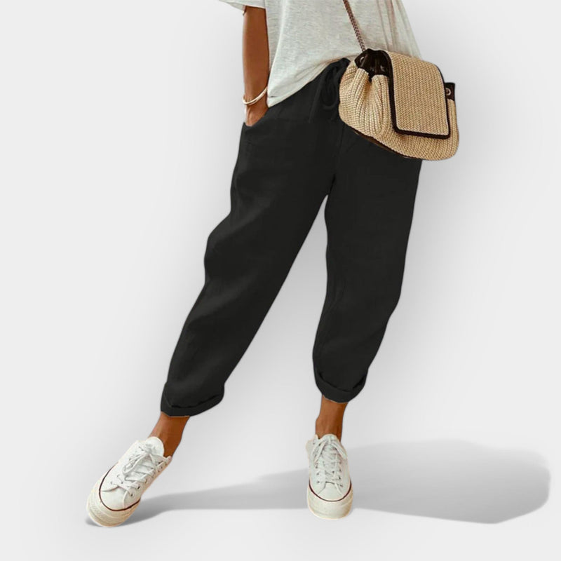 Pantaloni ușori din in