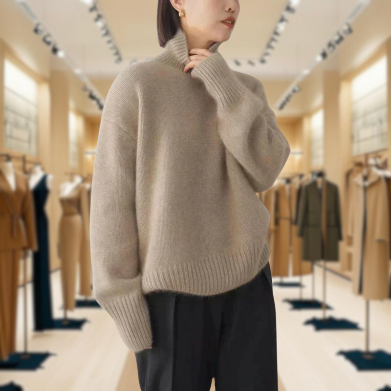 Mirrin - Pulover cu guler înalt
