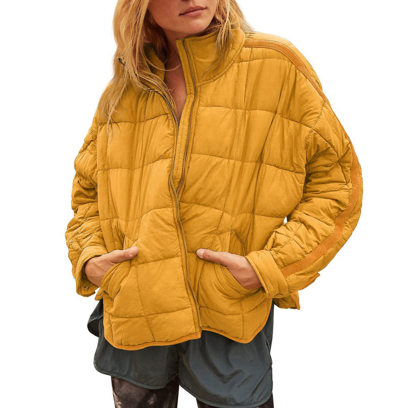 Amelia – Geacă ușoară compactă cu fermoar, tip puffer
