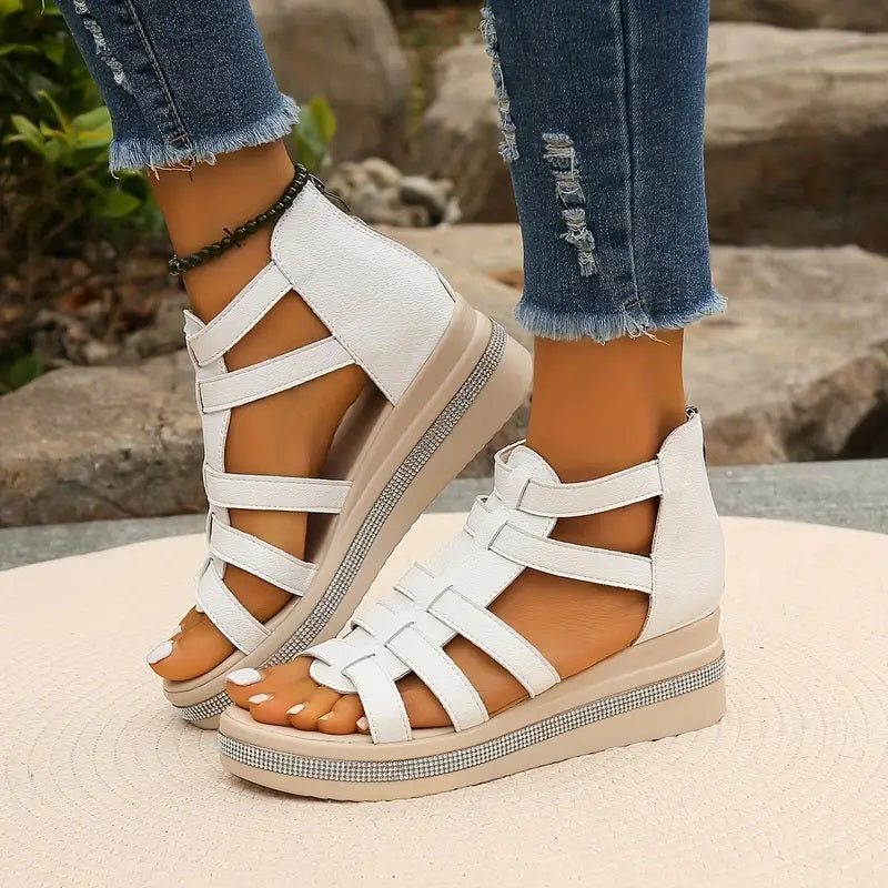 Axelle | Sandale elegante cu platformă wedge