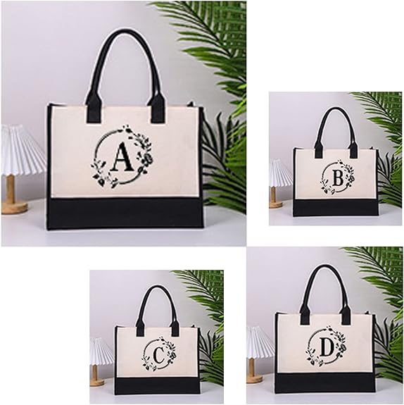 Harper™ - Geantă Tote Personalizată cu Litere