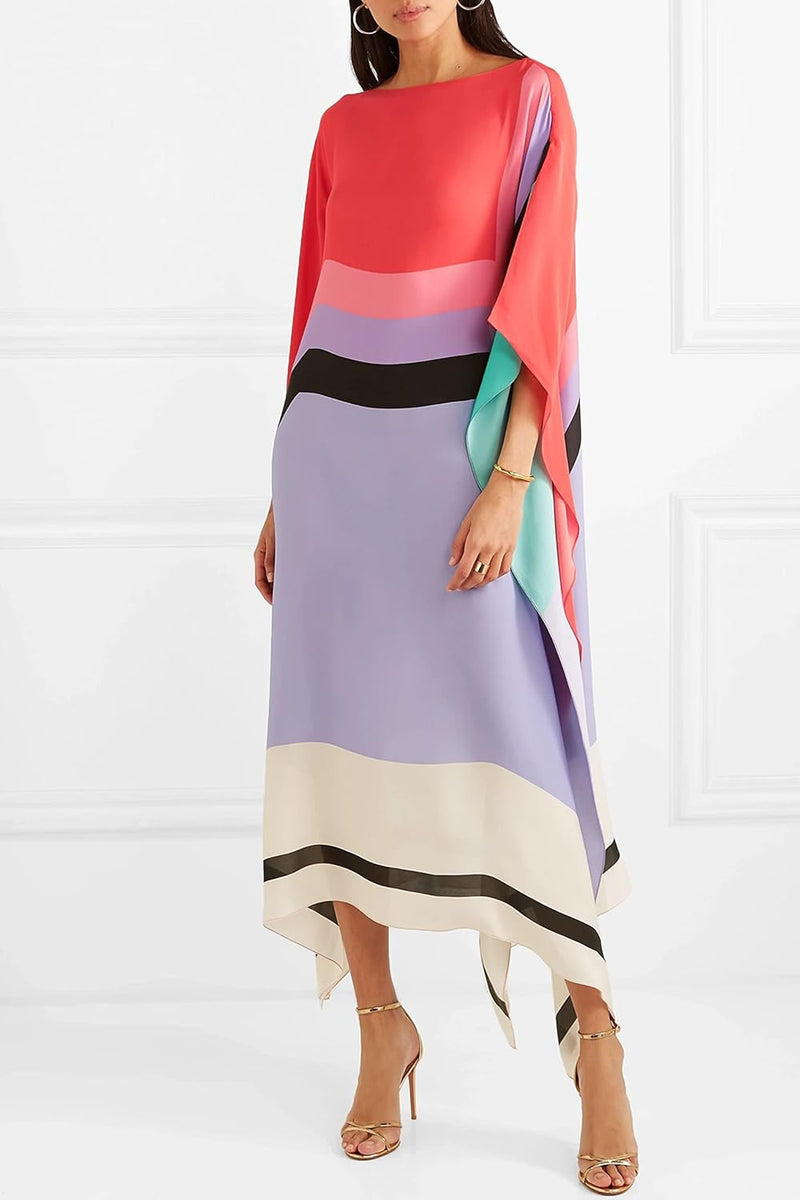 Rilinda | Kaftan elegant cu imprimeu geometric