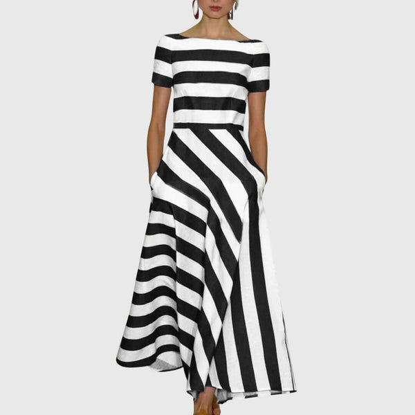 Carly™ - Rochie cu dungi