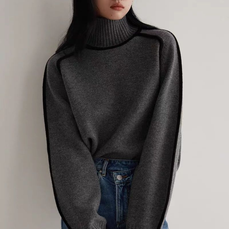 Claire - Pulover Chic cu Guler Înalt
