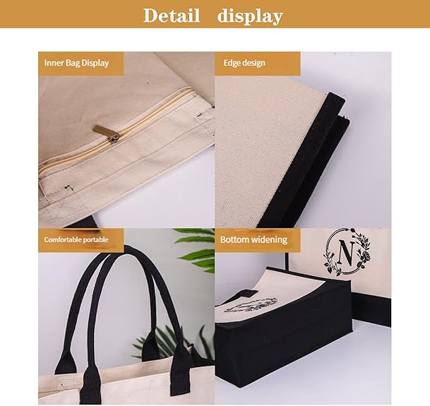 Harper™ - Geantă Tote Personalizată cu Litere