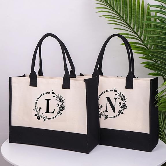 Harper™ - Geantă Tote Personalizată cu Litere