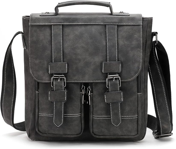 Liam™ - Geantă Vintage cu Buzunare Multiple și Steag