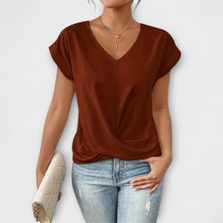 Carlinda | Bluza elegantă cu decolteu în V