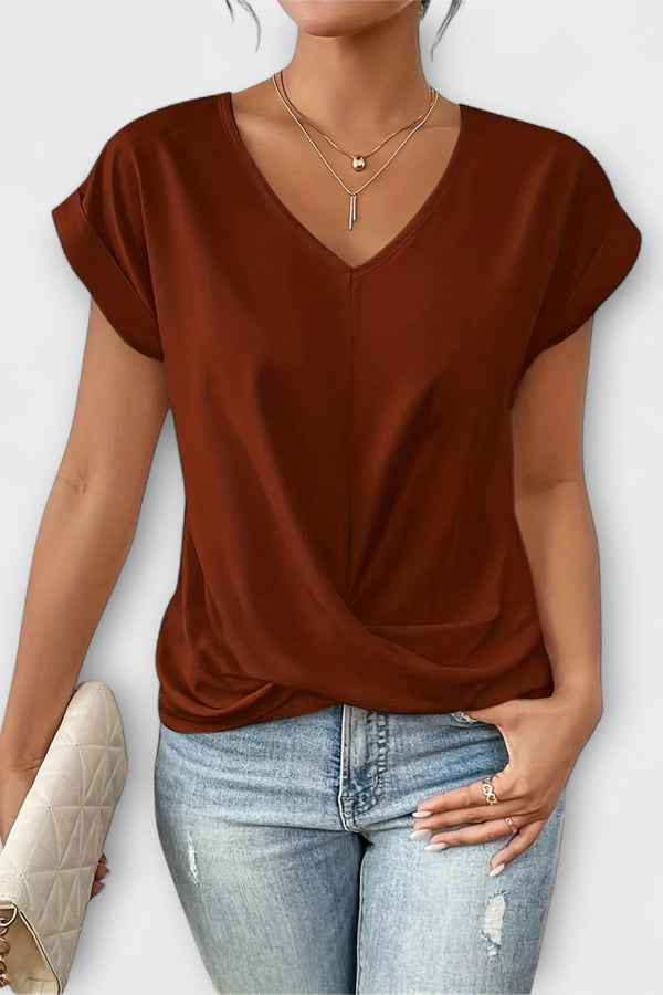 Carlinda | Bluza elegantă cu decolteu în V