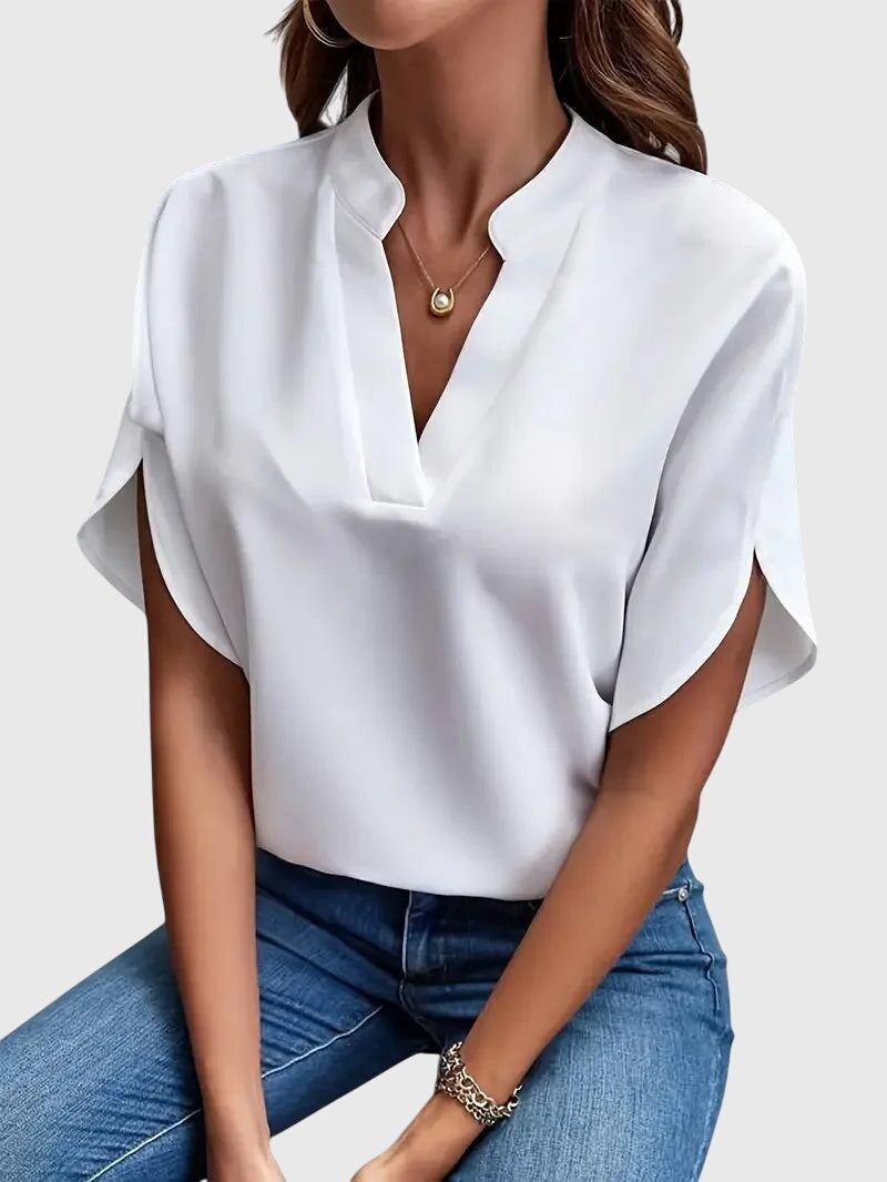 Beatrix™ | Cămașă moale și elegantă cu decolteu în V