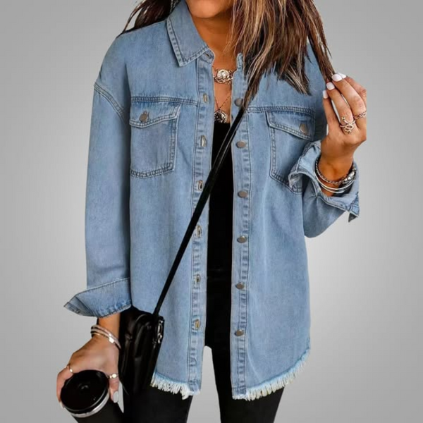 Roxanne | Jachetă casual din denim stilată