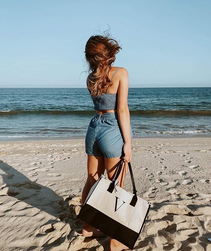 Harper™ - Geantă Tote Personalizată cu Litere