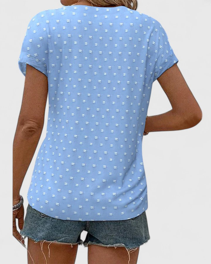 Miles | Tricou confortabil cu decolteu în V