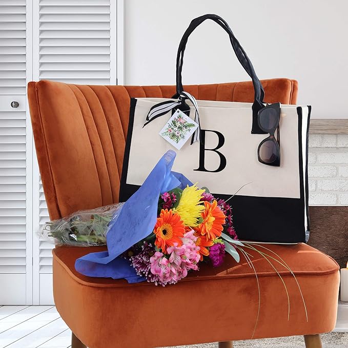 Harper™ - Geantă Tote Personalizată cu Litere