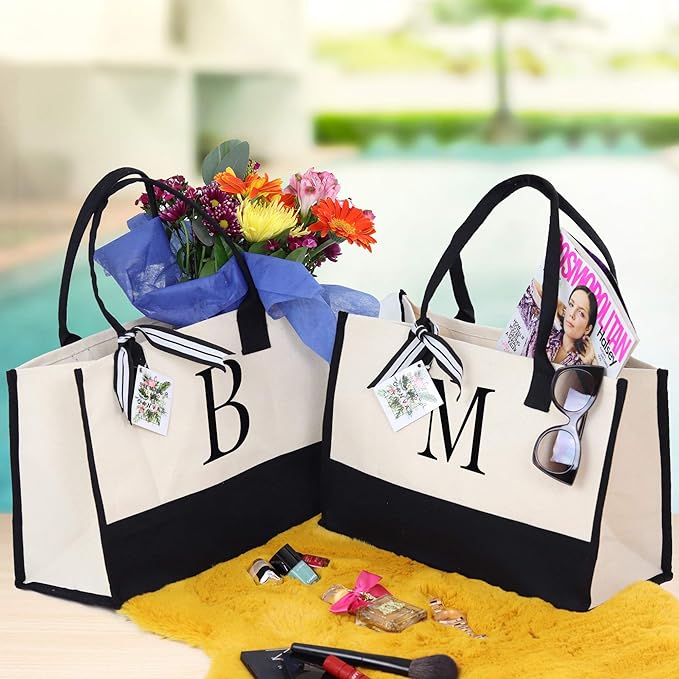 Harper™ - Geantă Tote Personalizată cu Litere