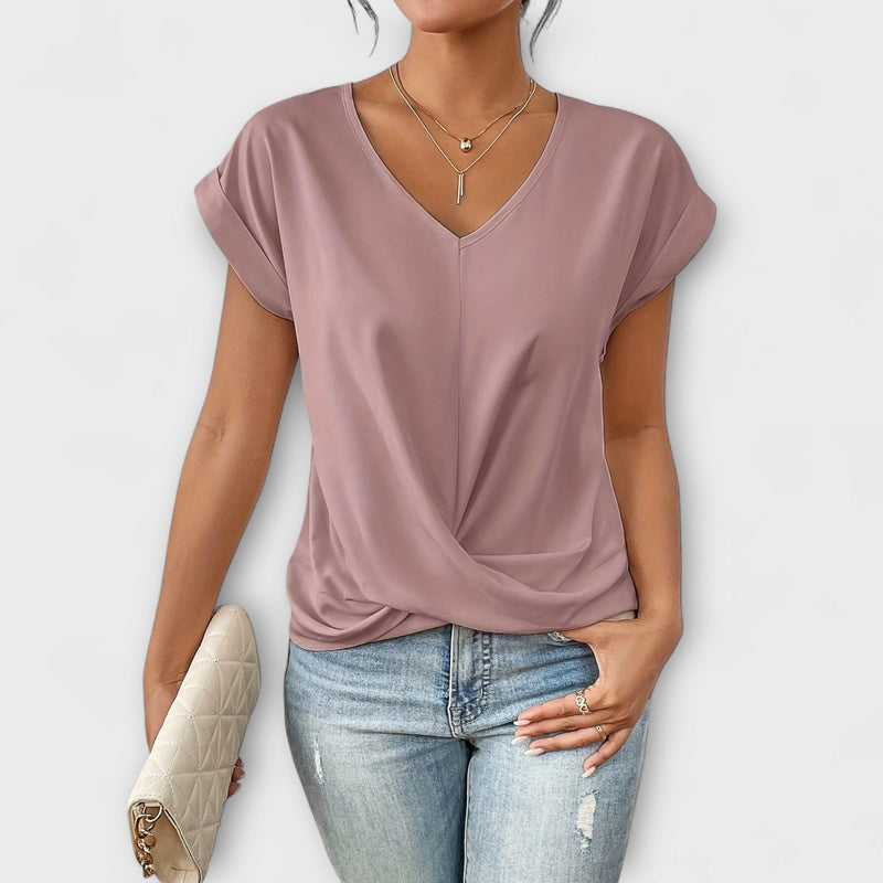 Carlinda | Bluza elegantă cu decolteu în V