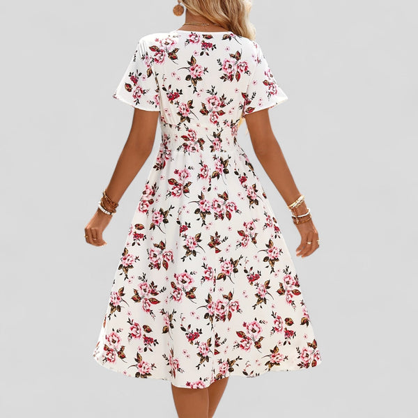 Gretalise | Rochie midi confortabilă de vară