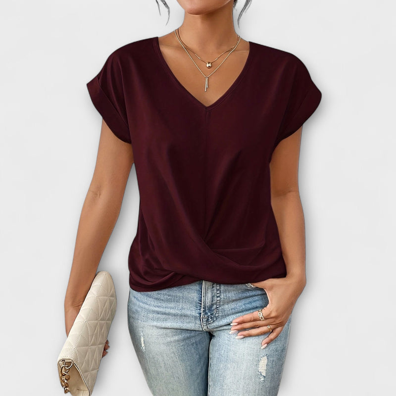 Carlinda | Bluza elegantă cu decolteu în V