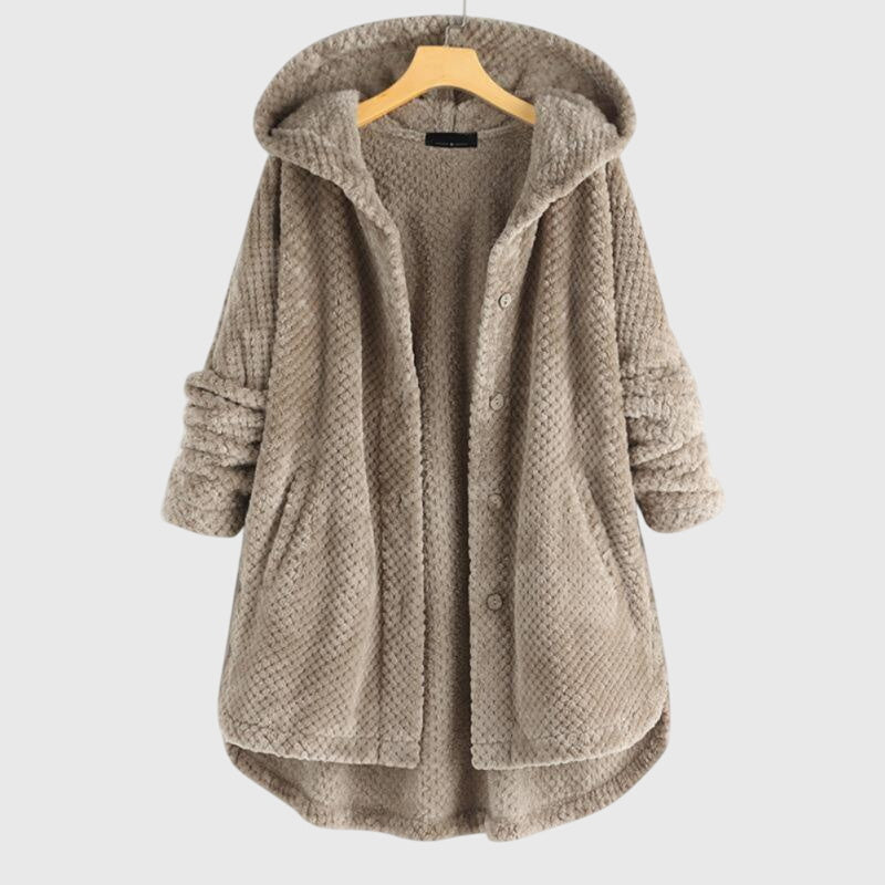 Franca™ - Jachetă din fleece cu glugă