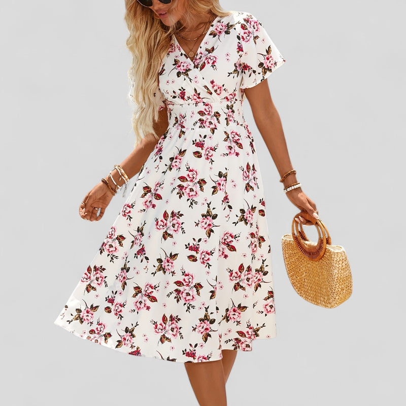 Gretalise | Rochie midi confortabilă de vară