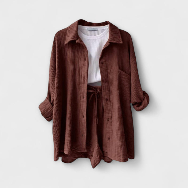 Roselina | Top și pantaloni eleganți