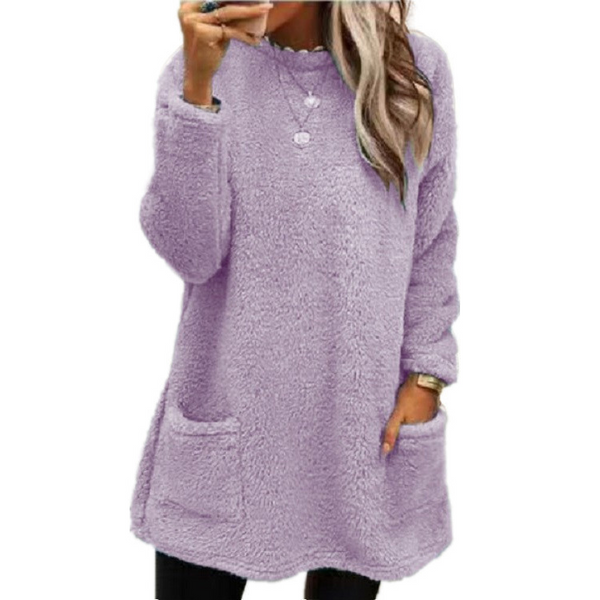 Lucy - Pulover lung din fleece