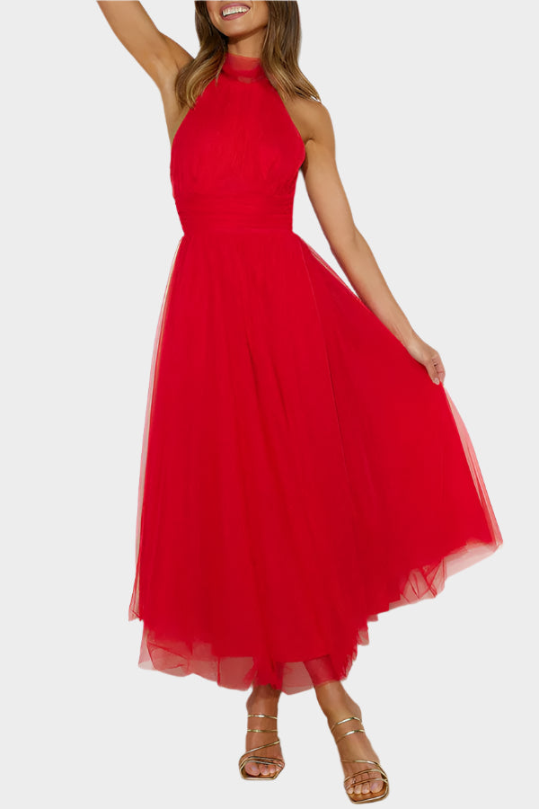 Rochie midi cu dantelă florală