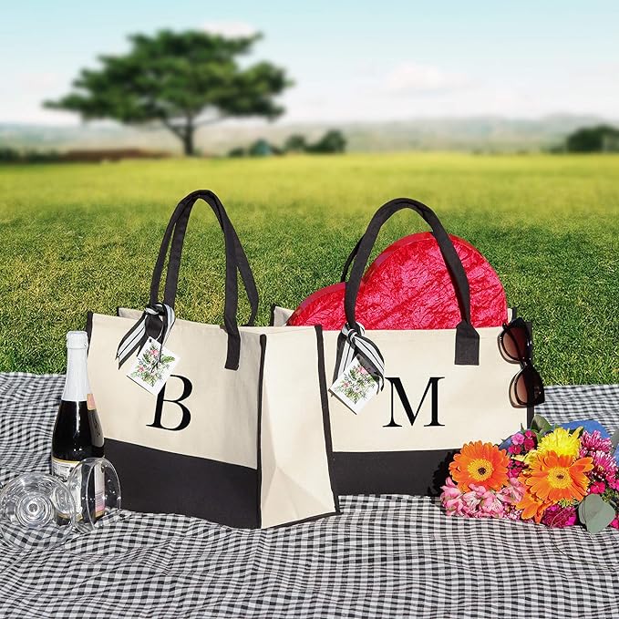 Harper™ - Geantă Tote Personalizată cu Litere