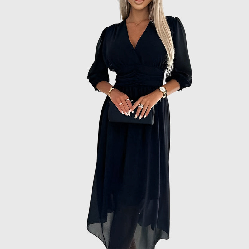 Chloe™ | Rochie ușoară din șifon mătăsos