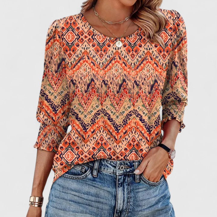 Solara | Bluza Elegantă cu Pliseuri