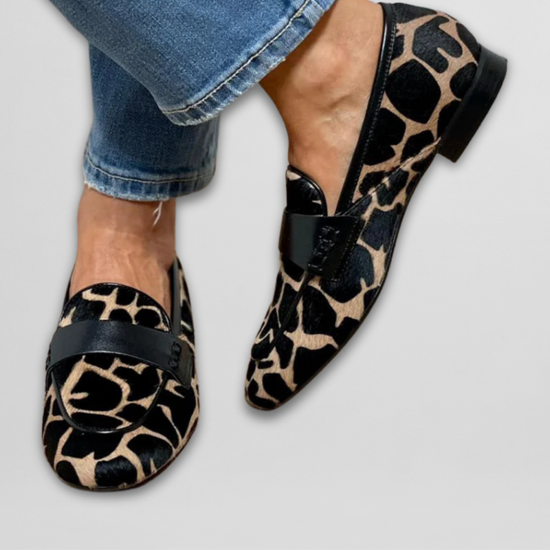 Reine | Mocasini cu imprimeu animalier