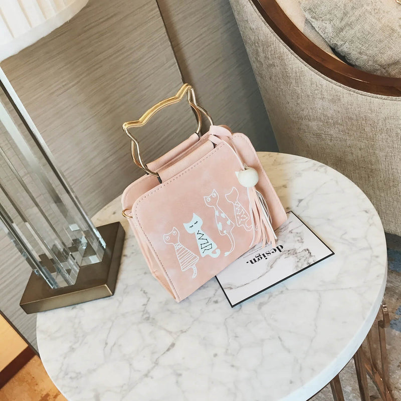 Layla™ - Geantă de mână drăguță și stilată cu pisicuță