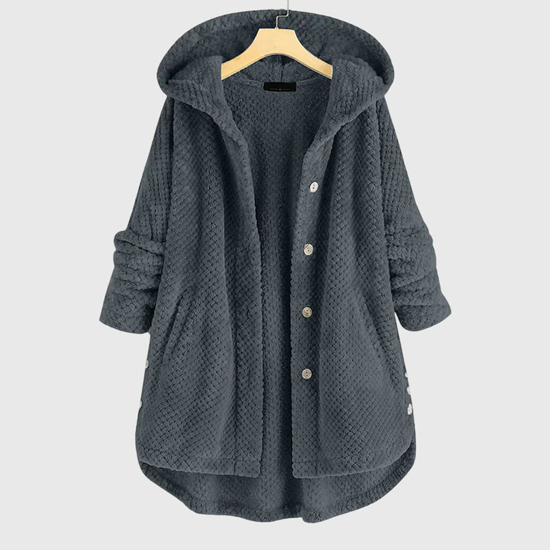 Franca™ - Jachetă din fleece cu glugă