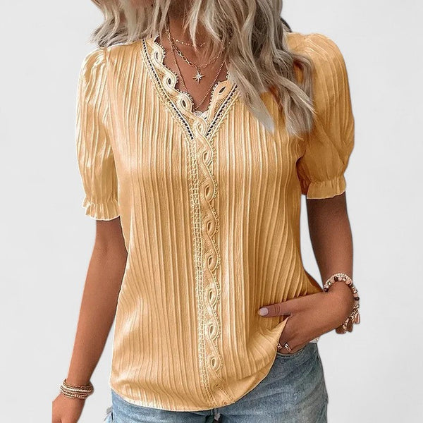 Avienne | Bluza elegantă cu decolteu în V