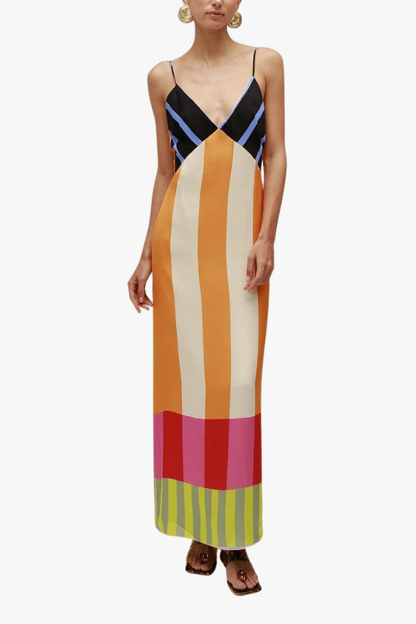 Wyleen | Rochie lungă florală cu croială înfășurată pentru zile însorite