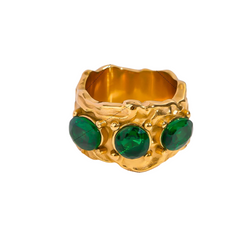 Inel masiv Dune Emerald